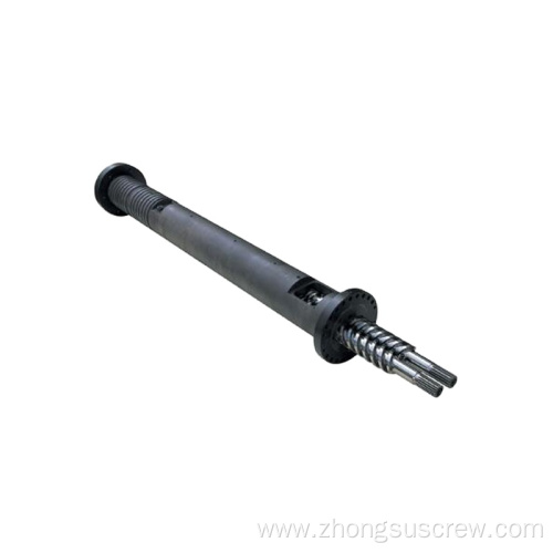 Parallel twin screw barrel for granulation